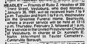 funeral notice